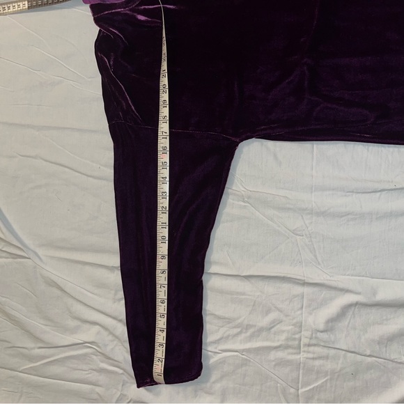NWT Eileen Fisher XL, deep plum, drape Velvet top, New - Picture 12 of 12